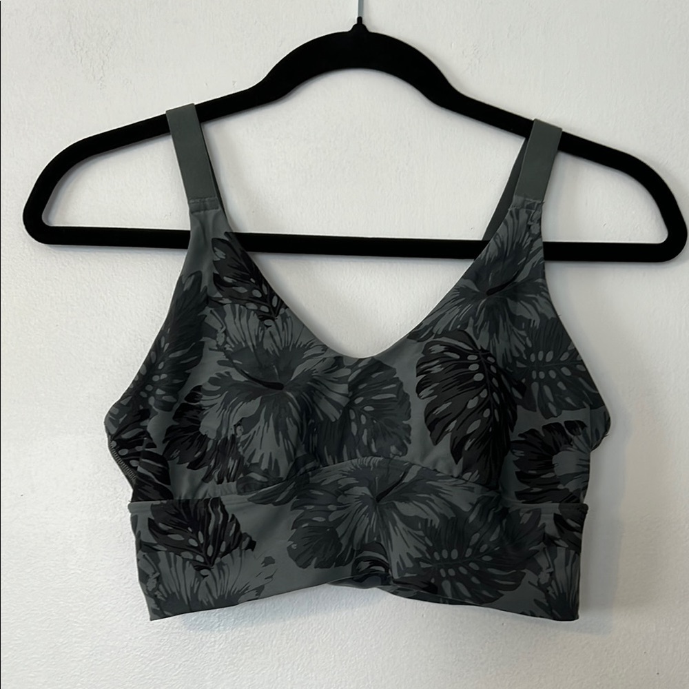 Aerie Floral Gray Women's Sports Bra